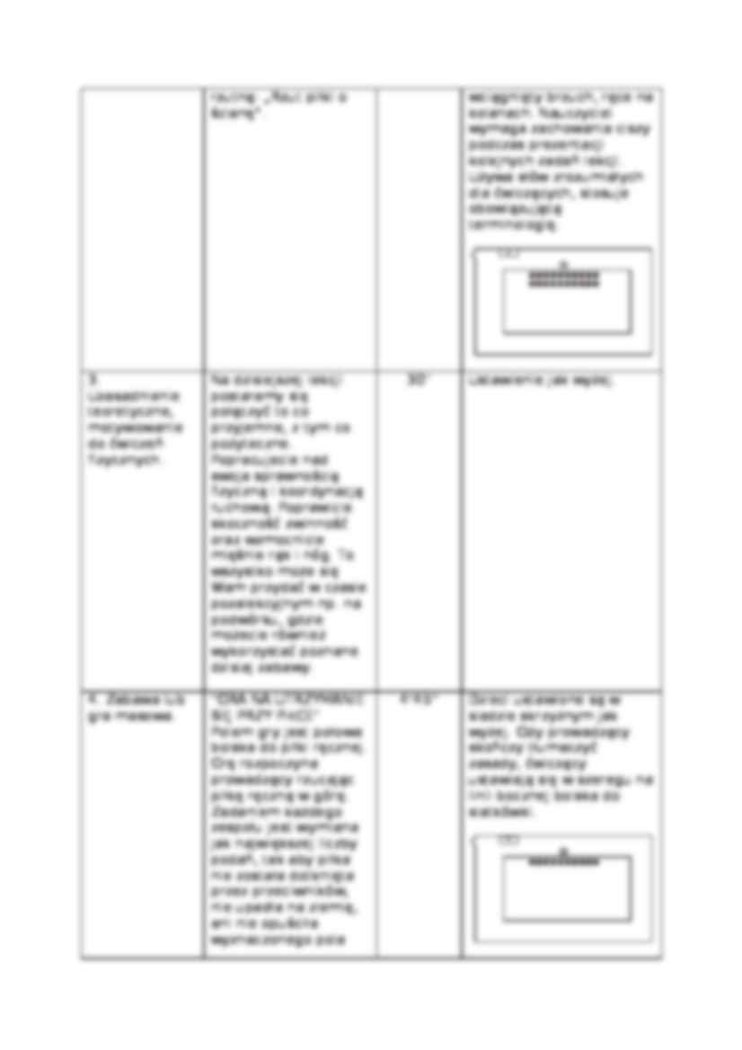 Konspekt lekcji zabaw i gier ruchowych - ćwiczenia ramion - strona 2