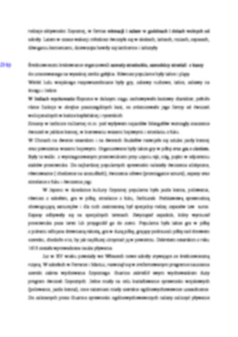 Wychowanie fizyczne w dobie  średniowiecza - strona 2