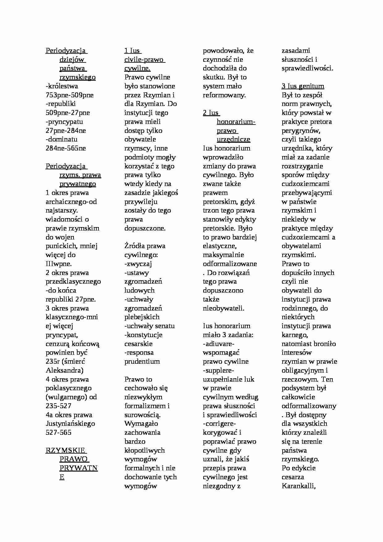 Historia prawa rzymskiego - strona 1