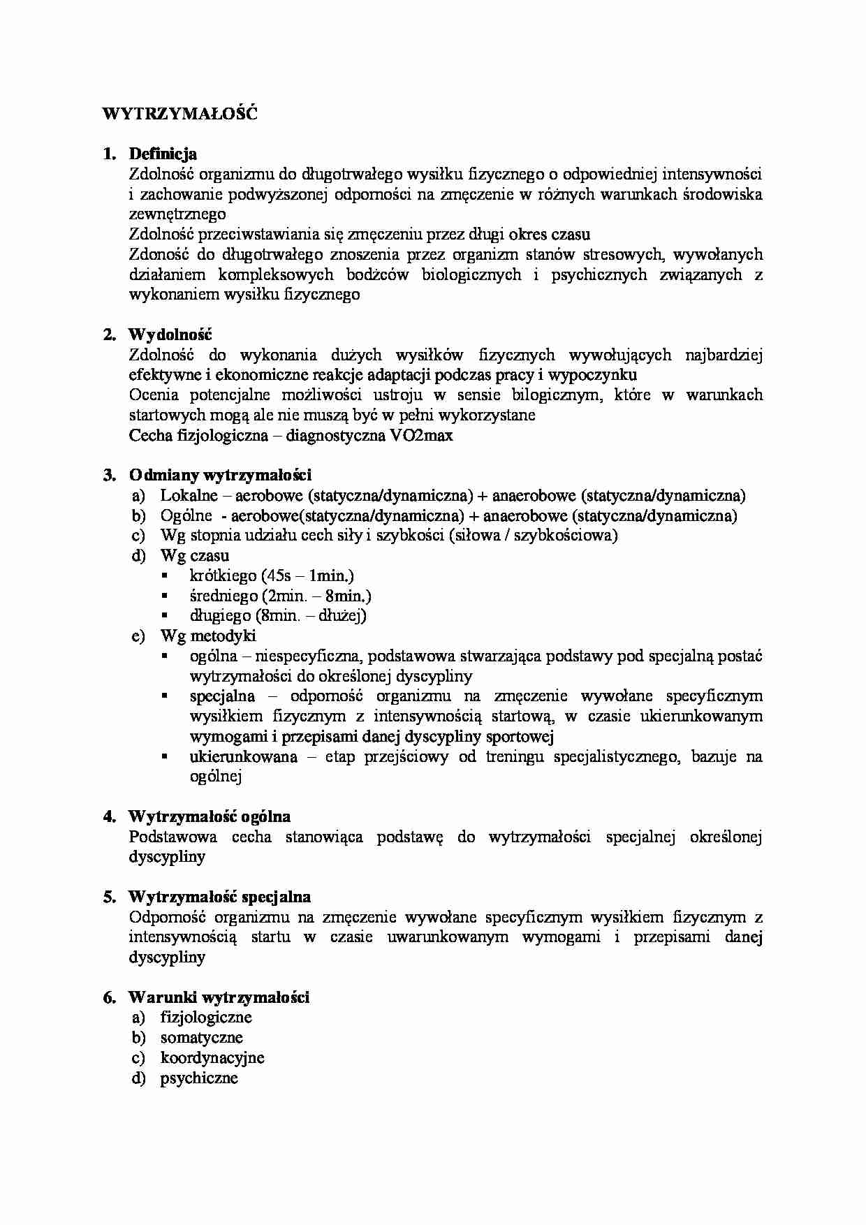 Wytrzymałość i wydolność - strona 1