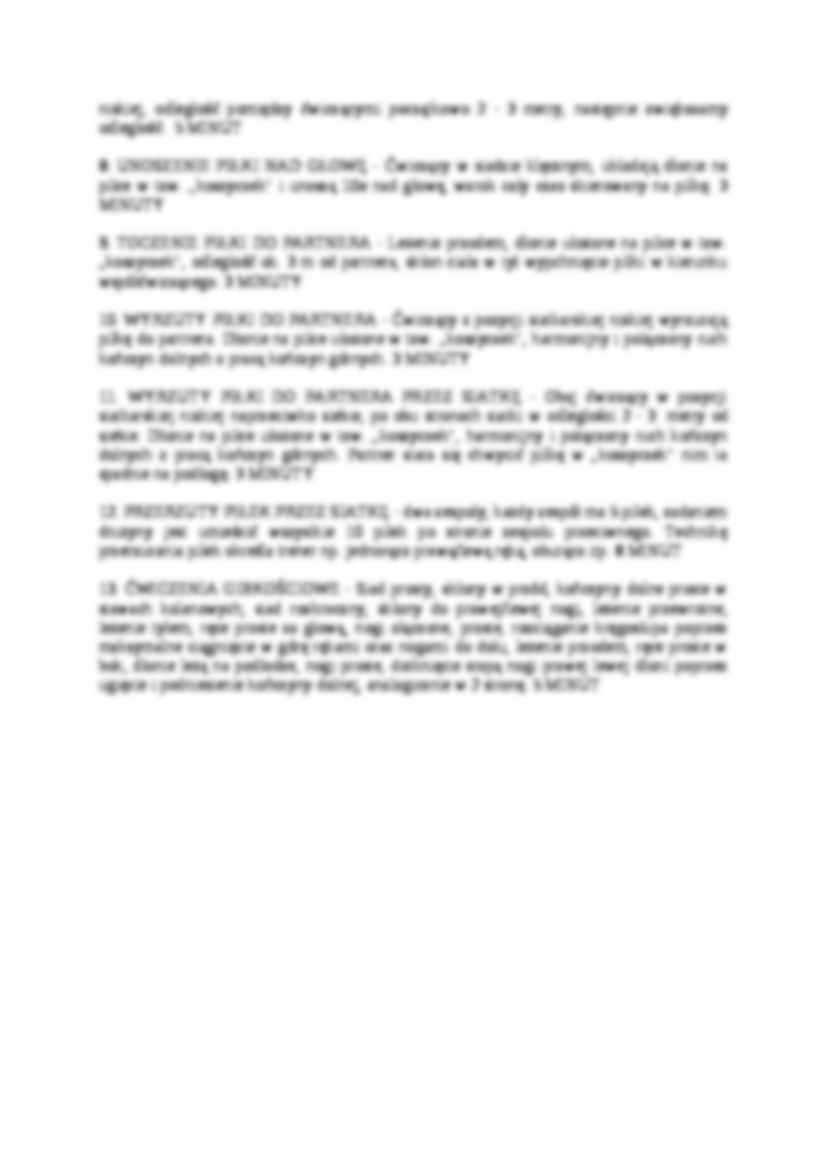 Przykładowy trening siatkarski - strona 2