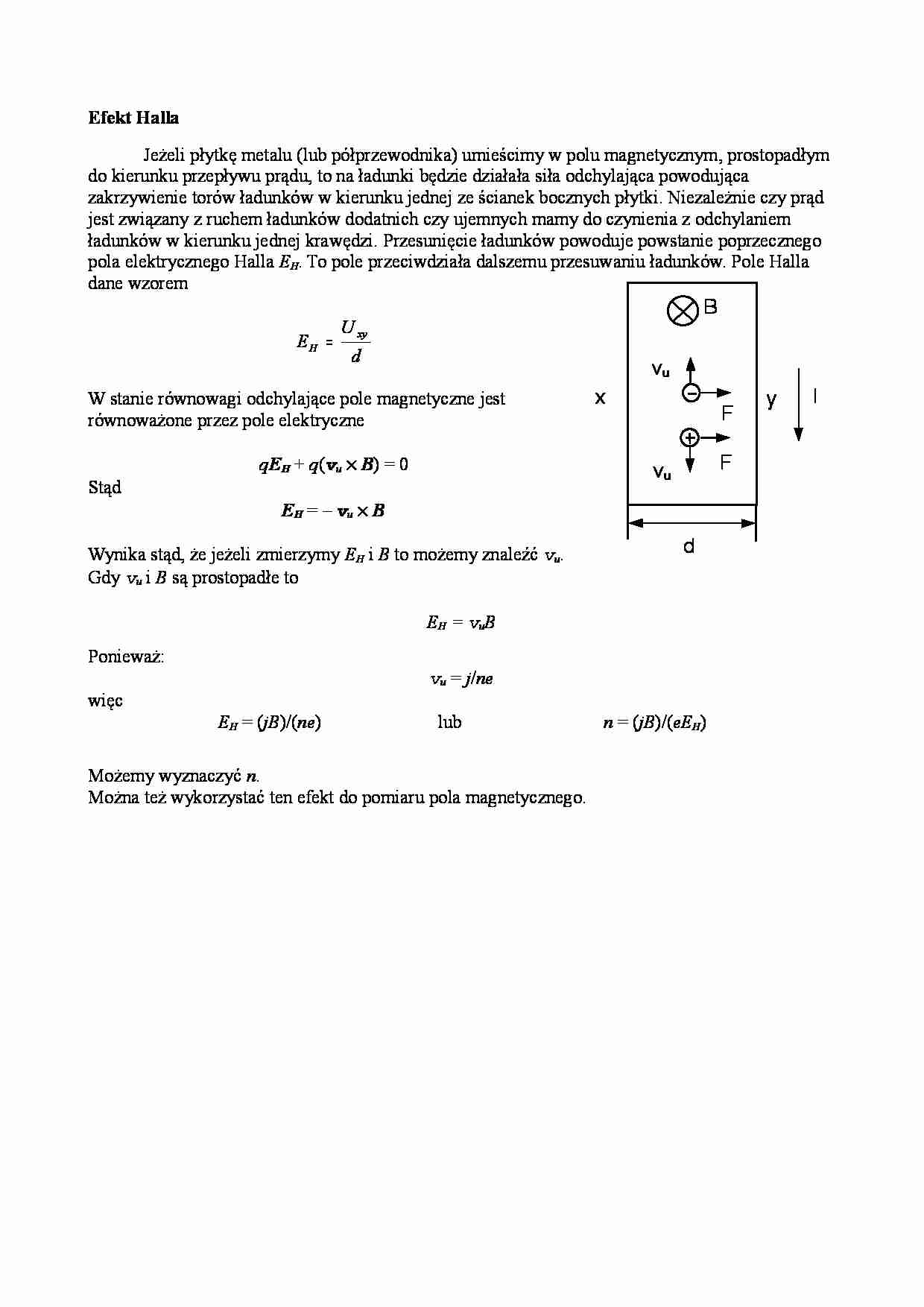 Fizyka - efekt Halla - strona 1
