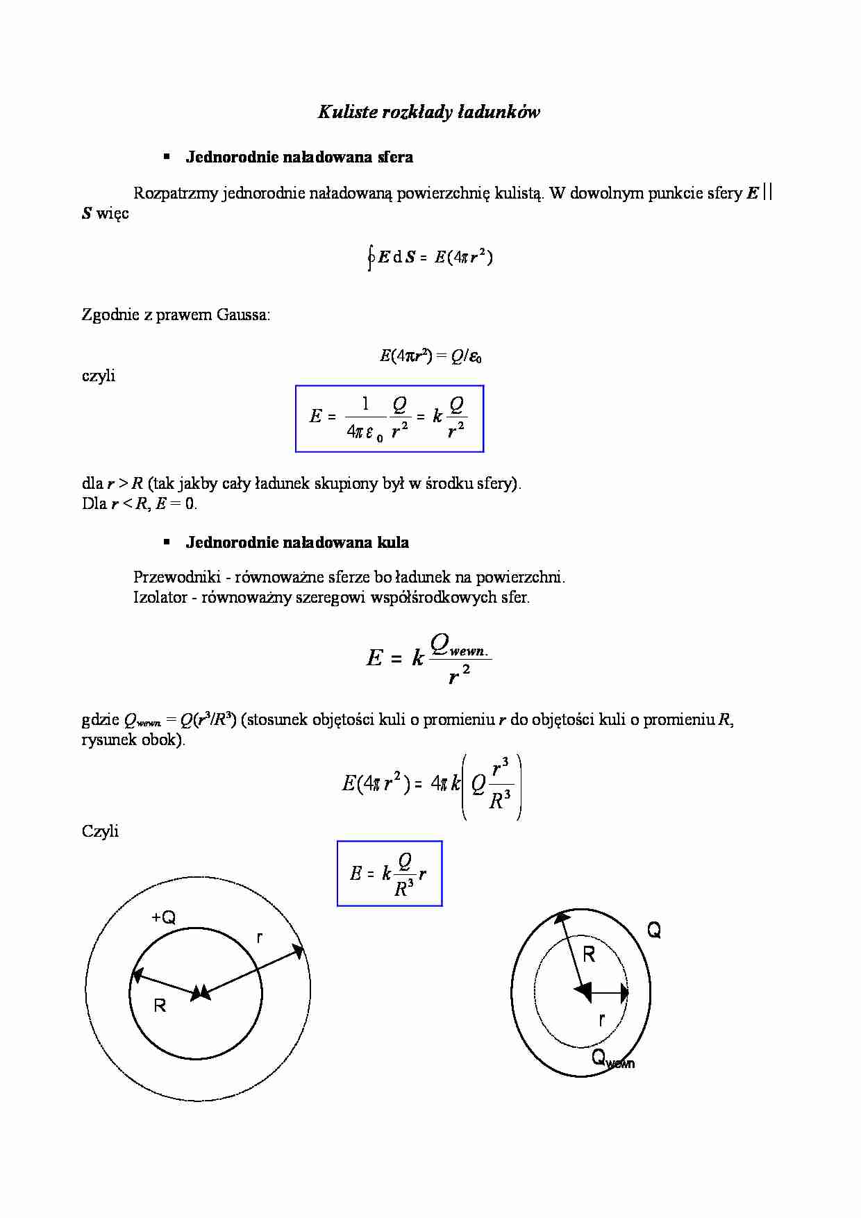 Kuliste rozkłady ładunków - strona 1