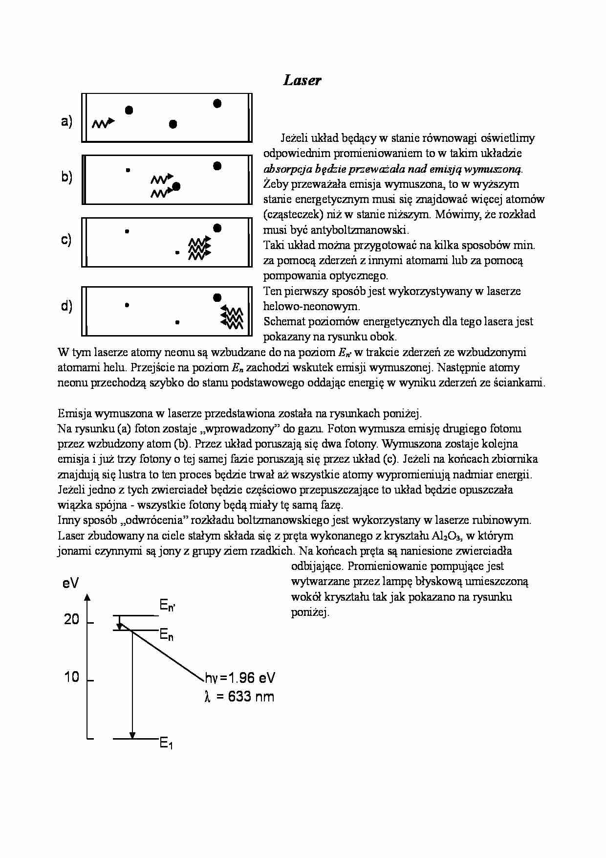 Laser w fizyce - strona 1