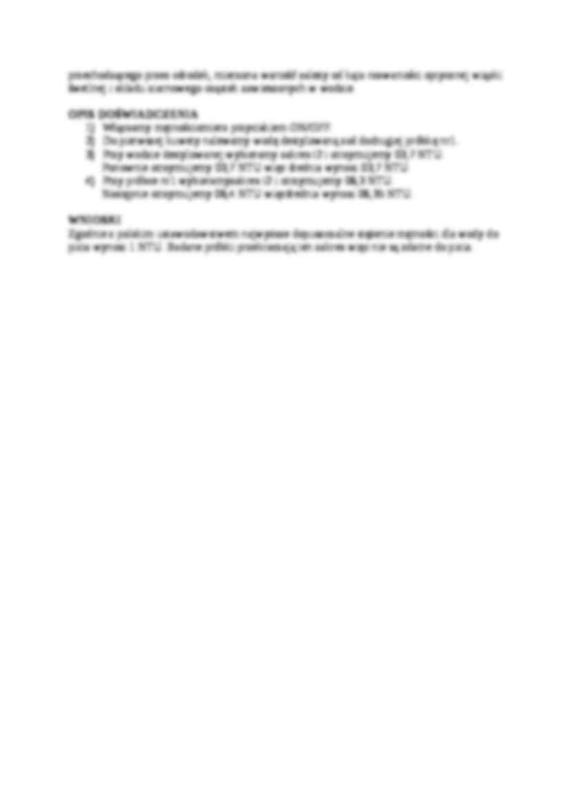 Sprawozdanie: Oznaczenie mętności metodą nefelometryczną - strona 2