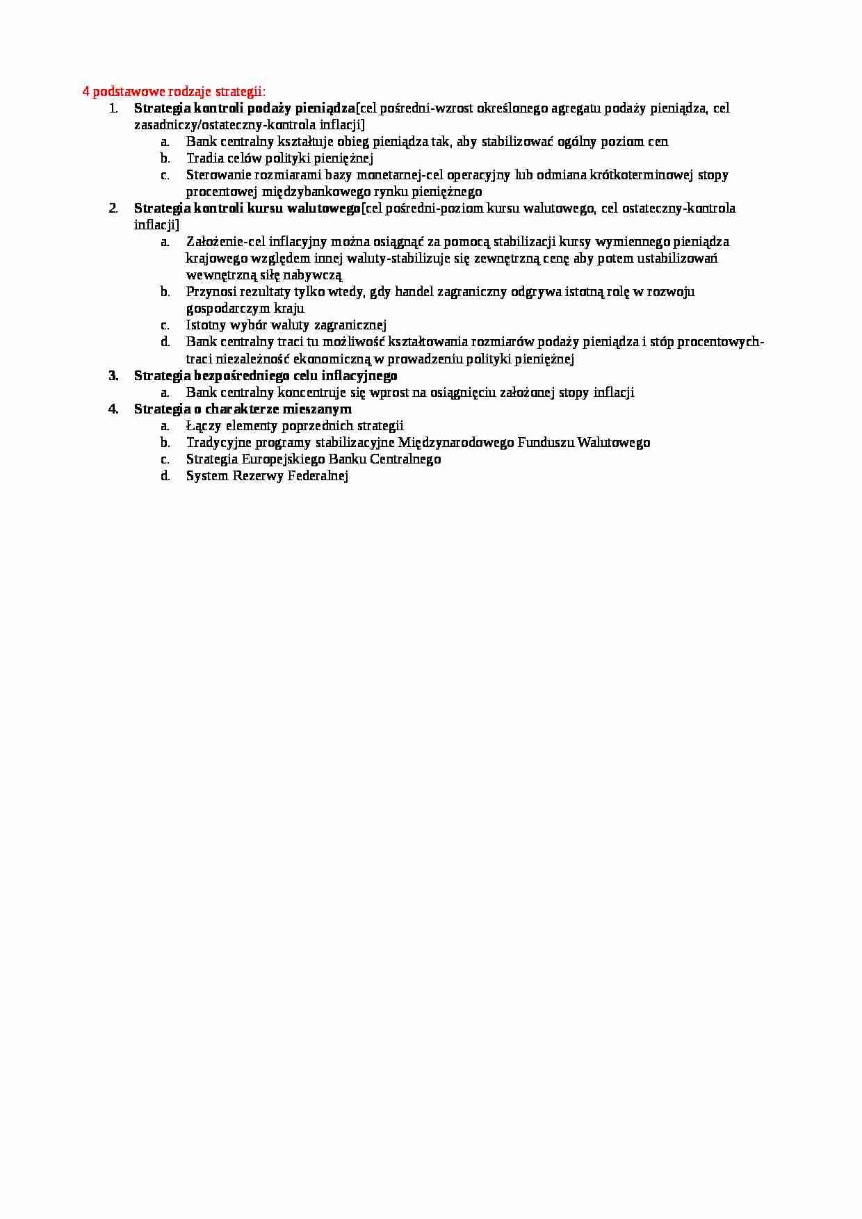 4 podstawowe rodzaje strategii - strona 1