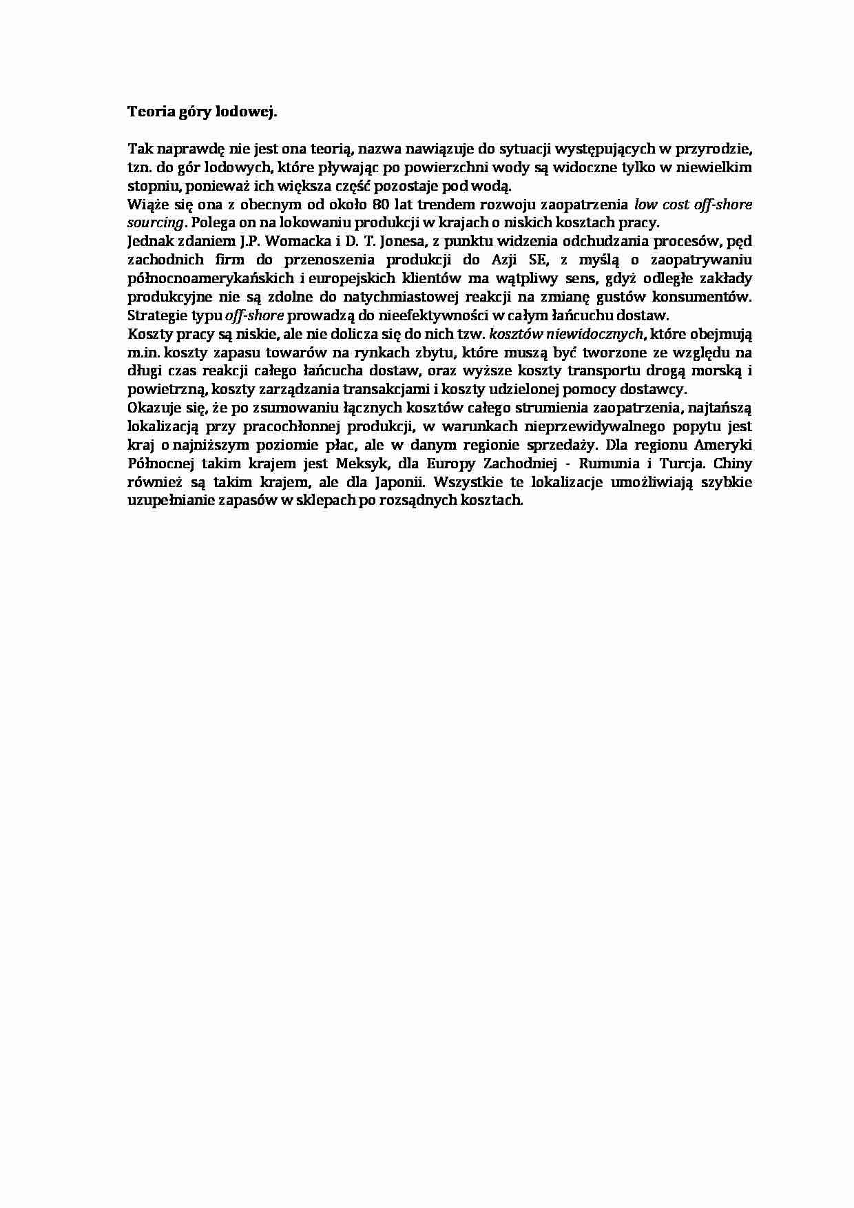 Teoria gry lodowej - strona 1