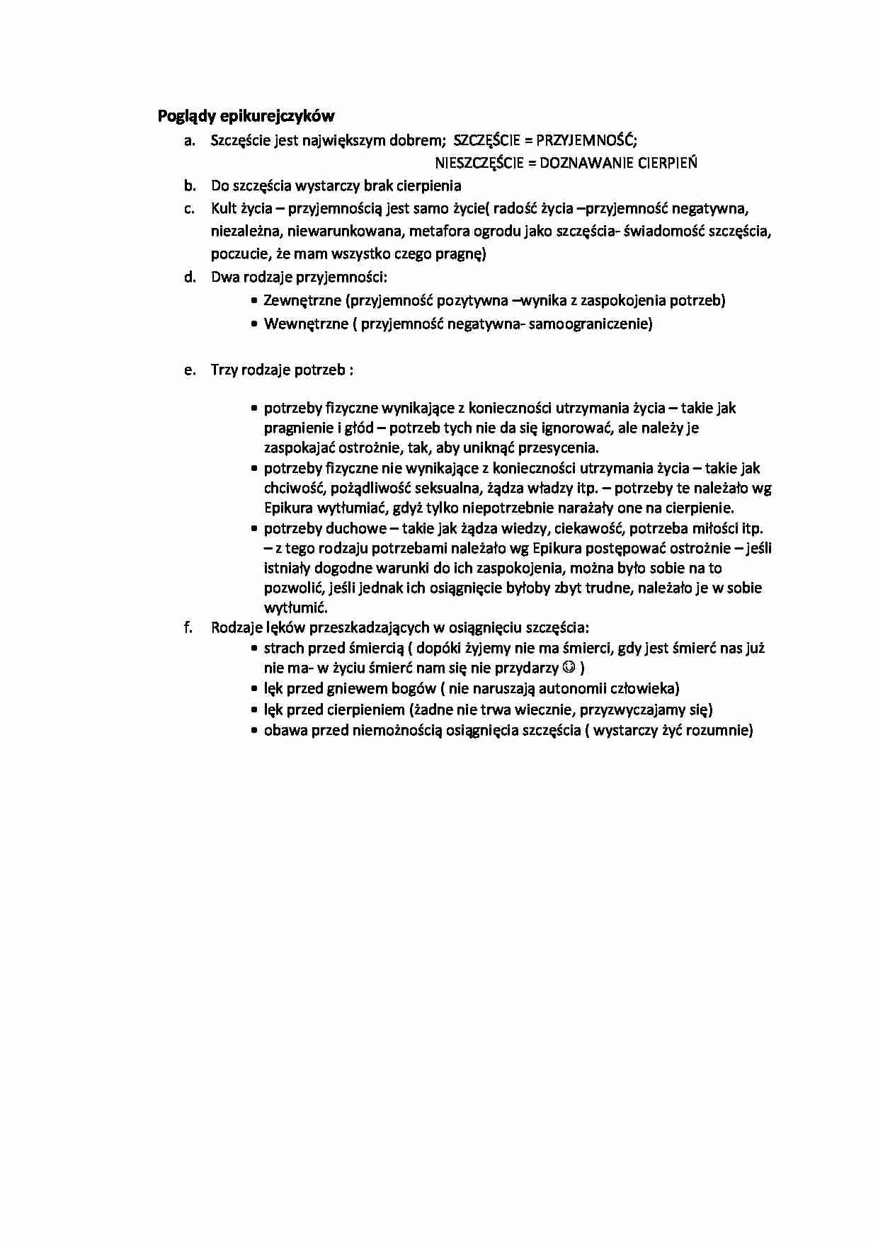 Poglądy i uczucia epikurejczyków - strona 1