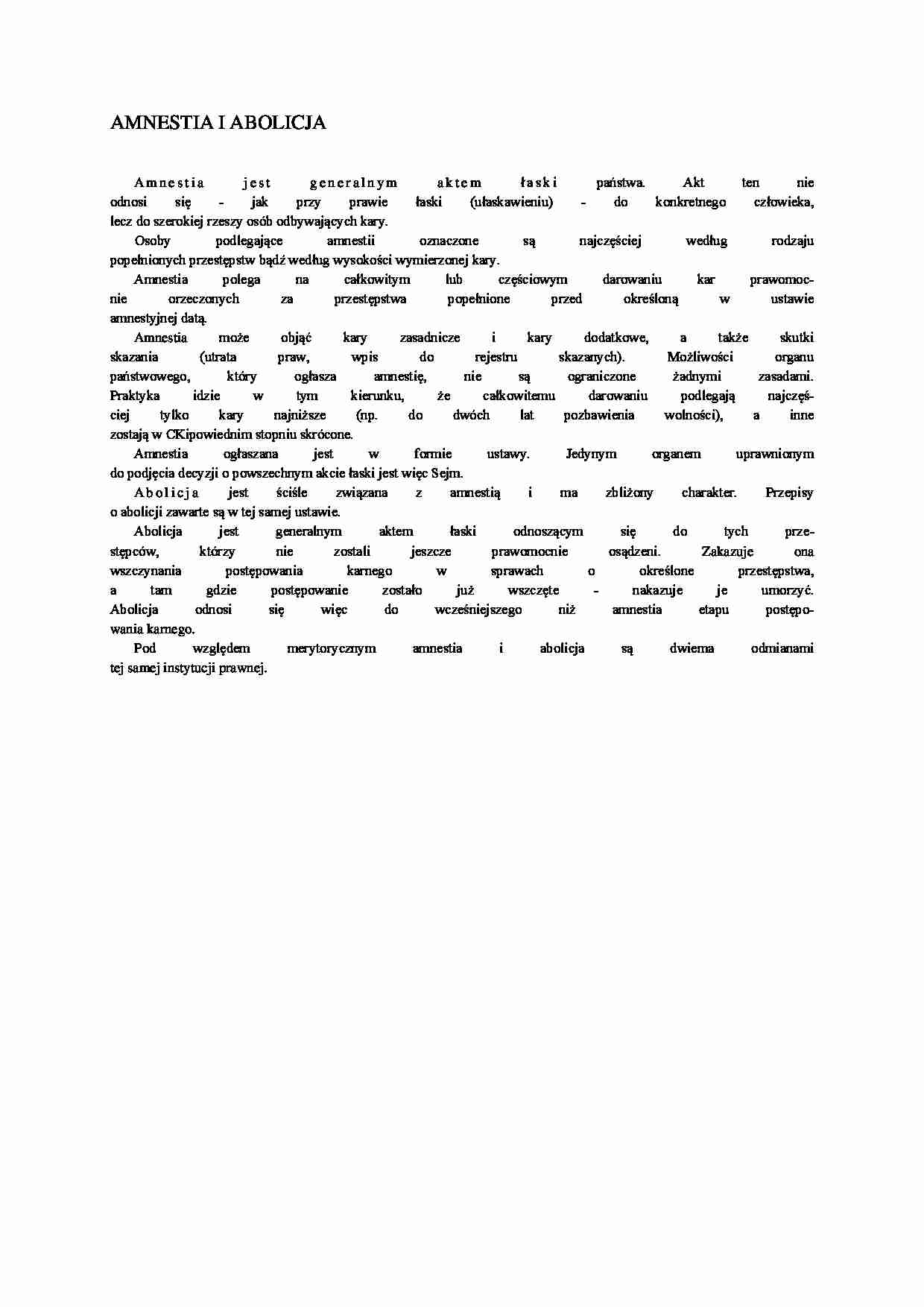Amnestia i abolicja - strona 1