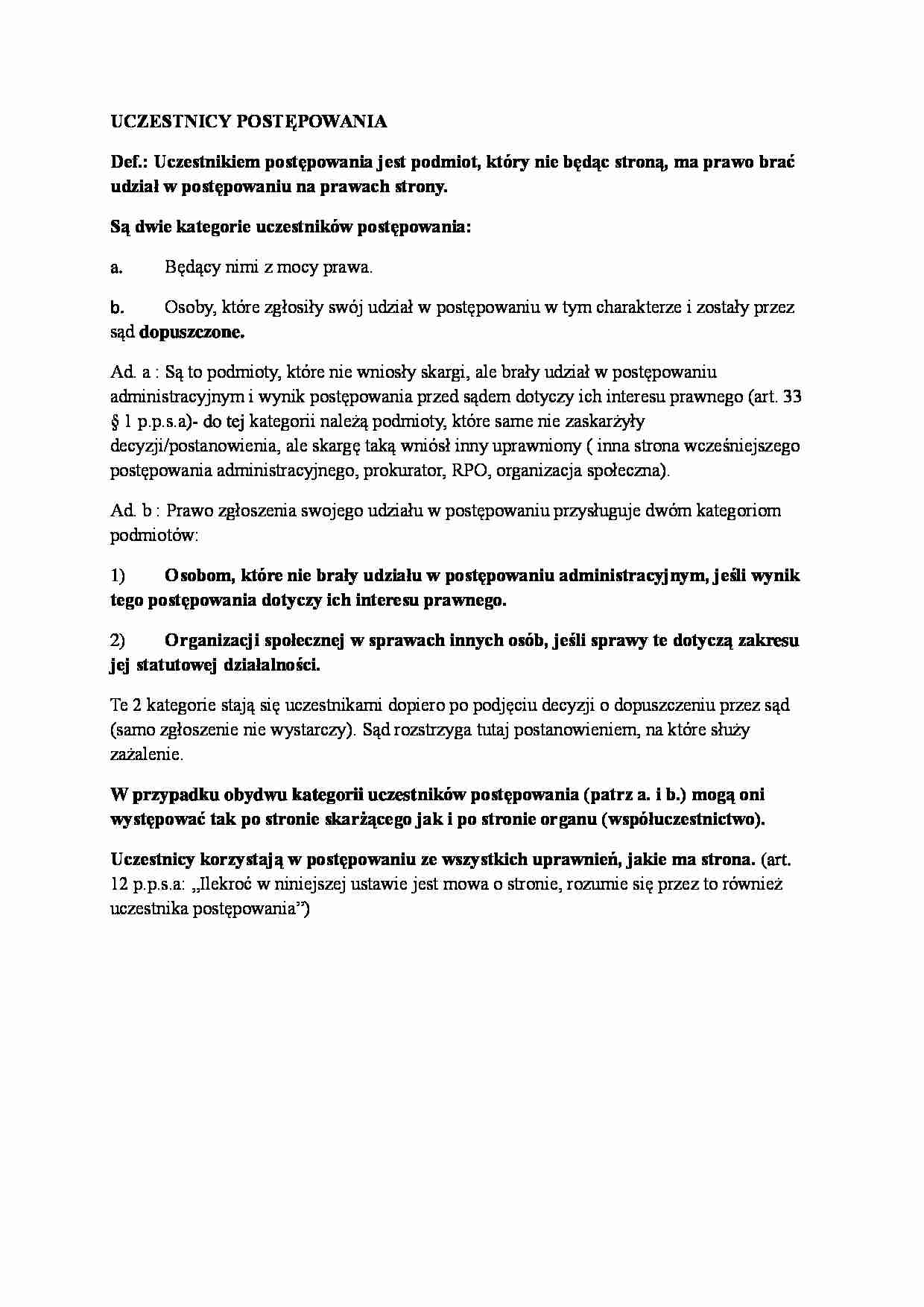Postępowanie administracyjne - uczestniczy - strona 1