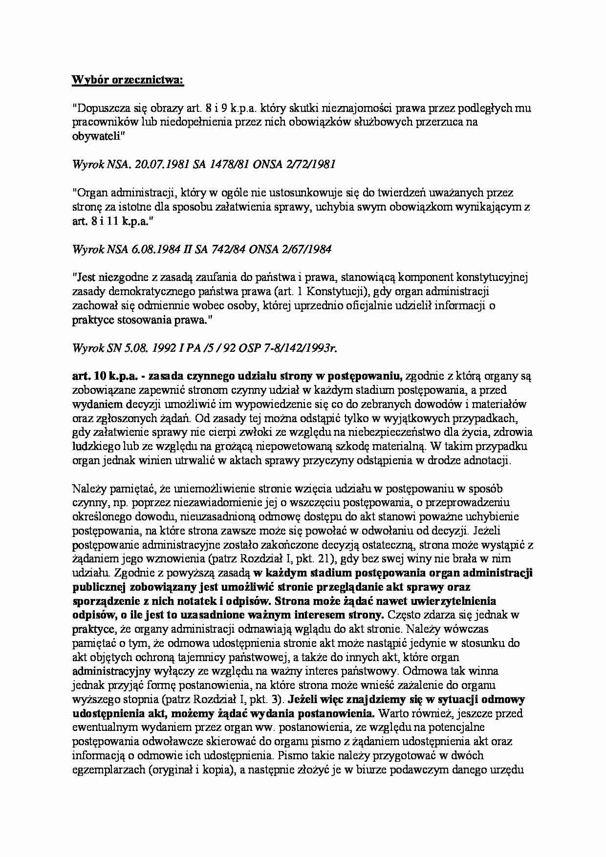 Postępowanie administracyjne - wykład 3 - strona 1