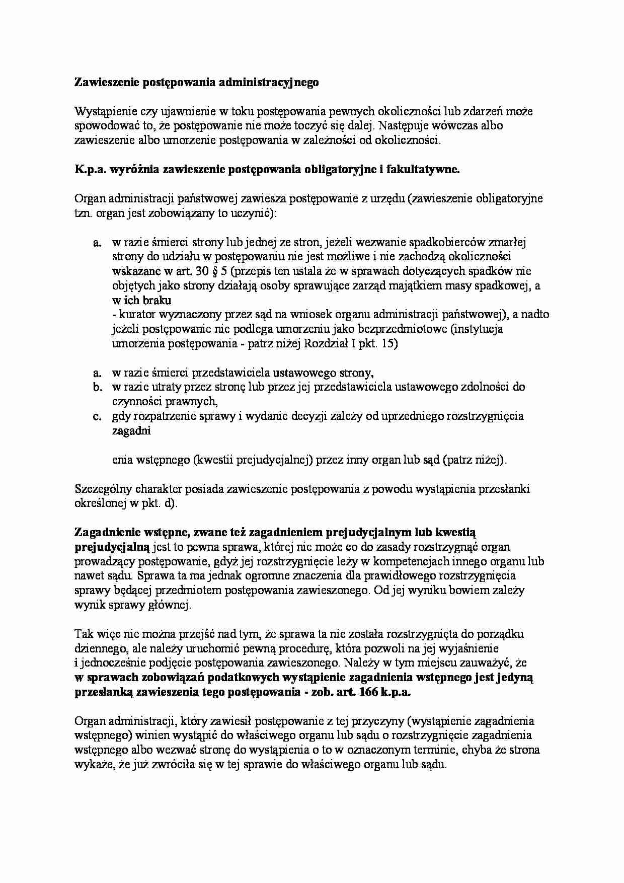 Postępowanie administracyjne - wykład 7 - strona 1