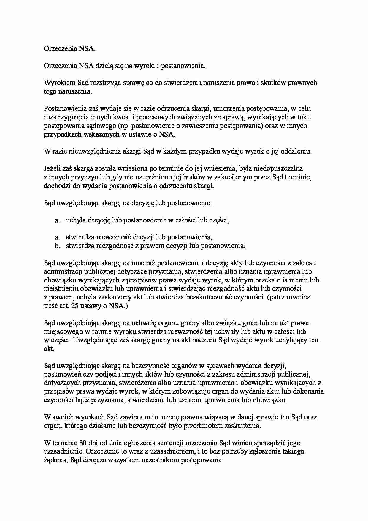 Postępowanie administracyjne - wykład 14 - strona 1