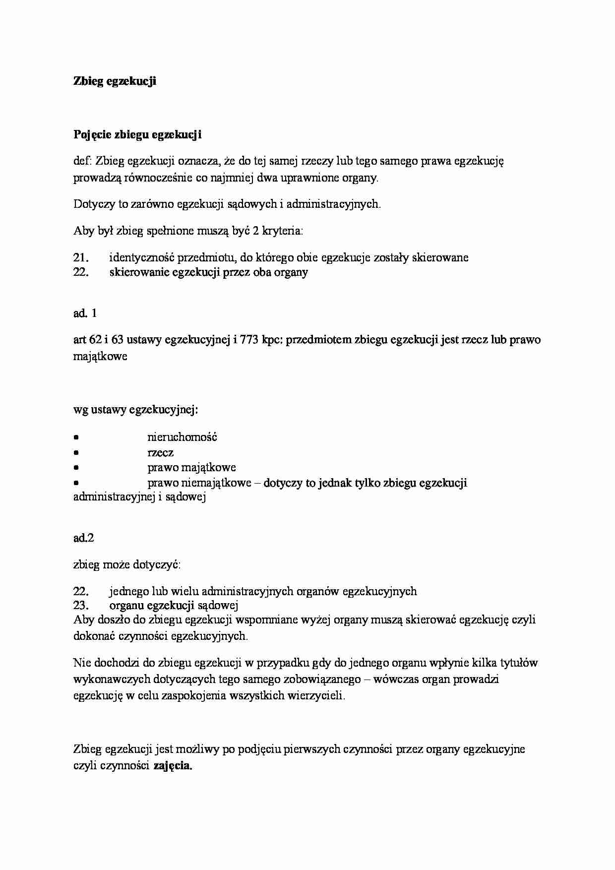 Postępowanie administracyjne - zbieg egzekucji - strona 1