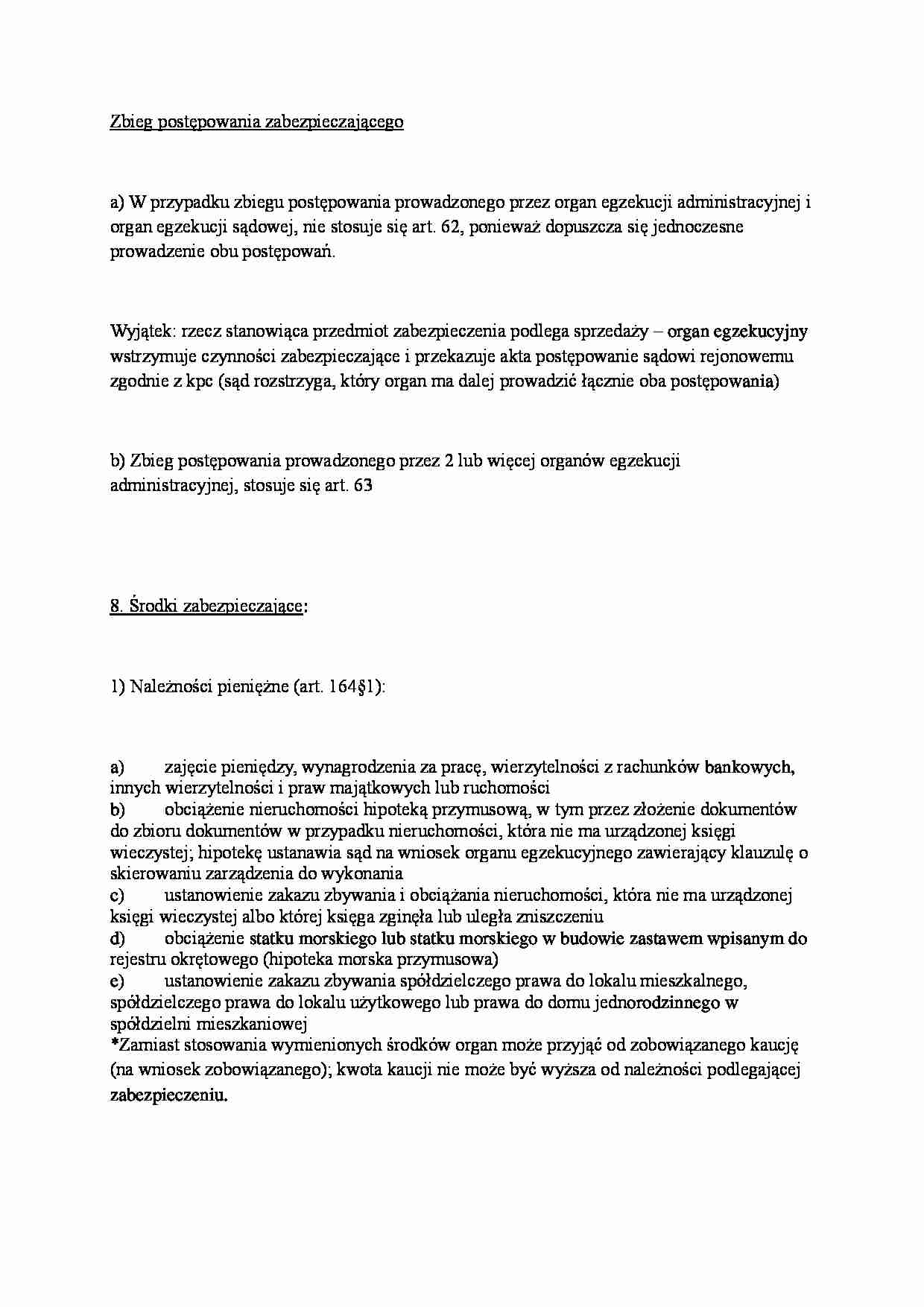 Zbieg postępowania zabezpieczającego - strona 1