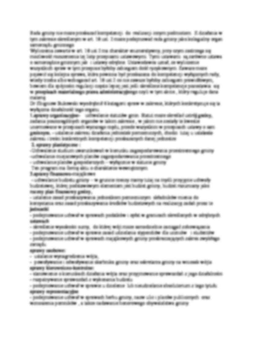 Rada gminy - kompetencje - strona 2