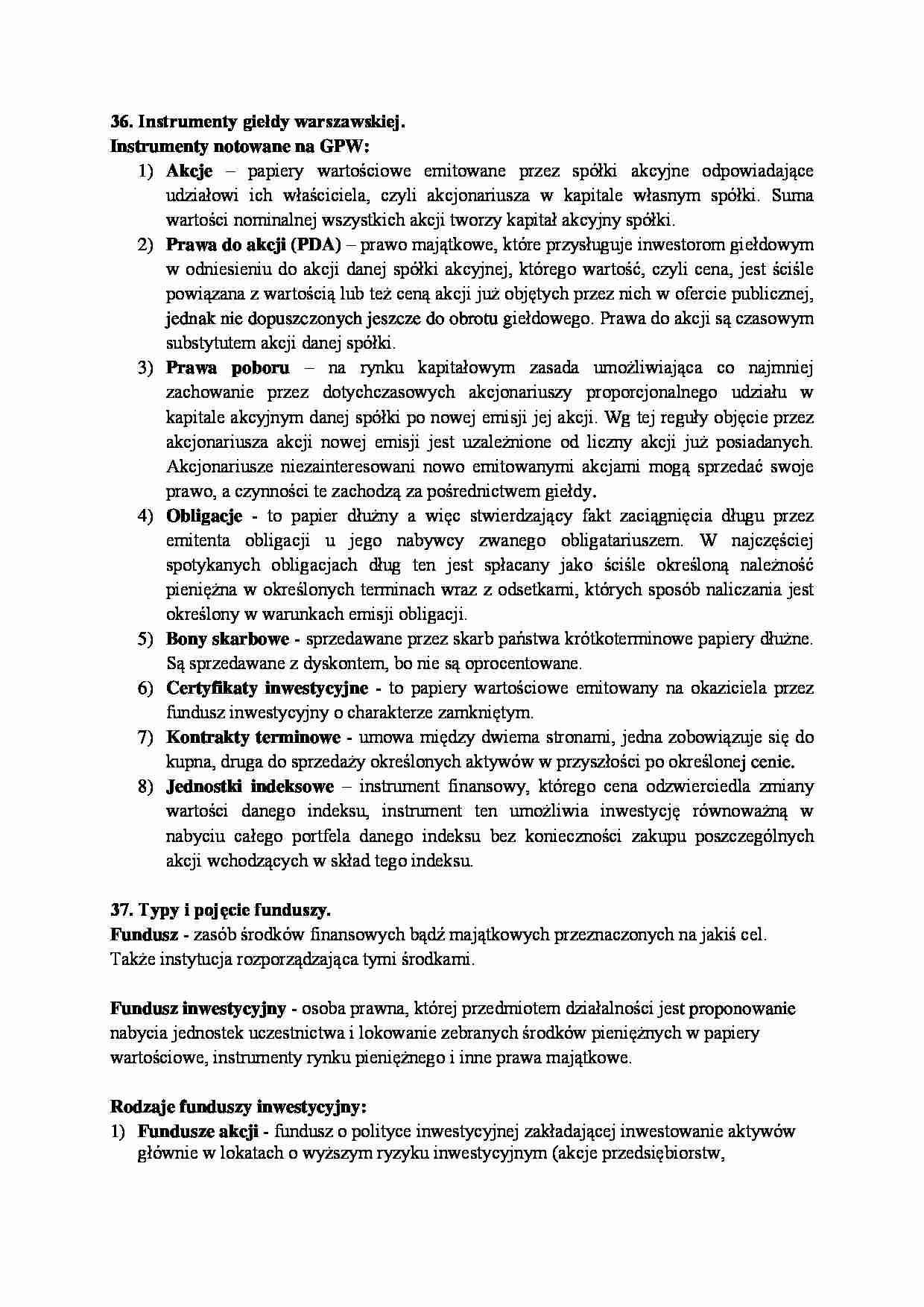 Opracowanie zagadnień z ekonomii 8 - strona 1