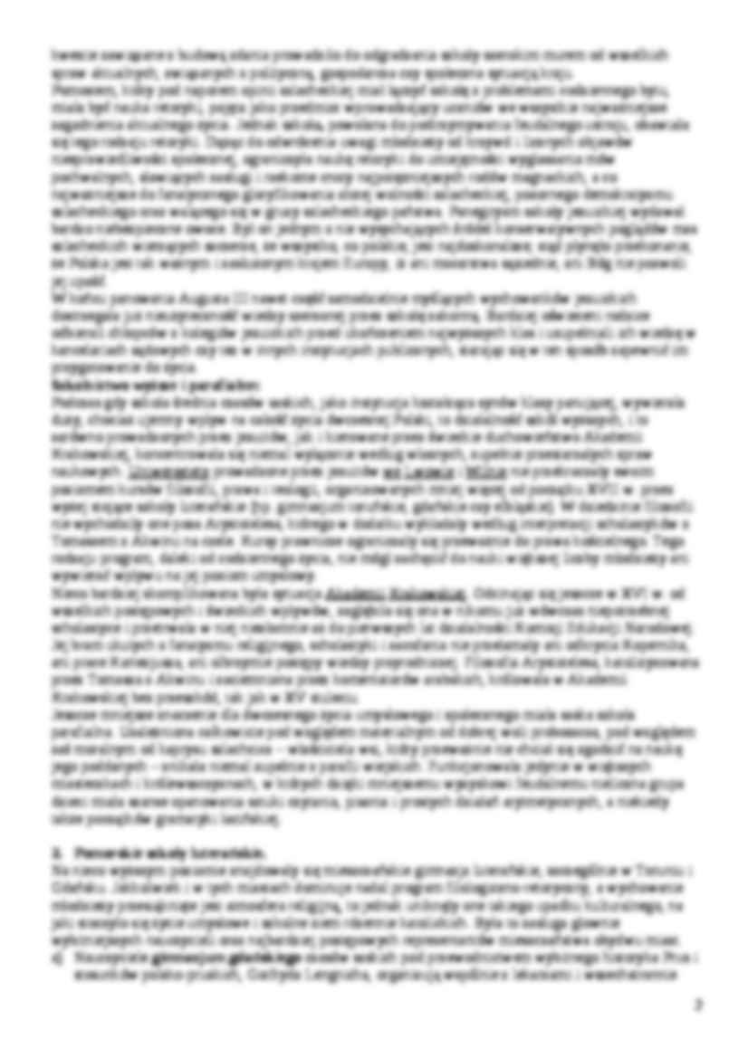 Wpływ idei oświecenia na pedagogikę polską - strona 2