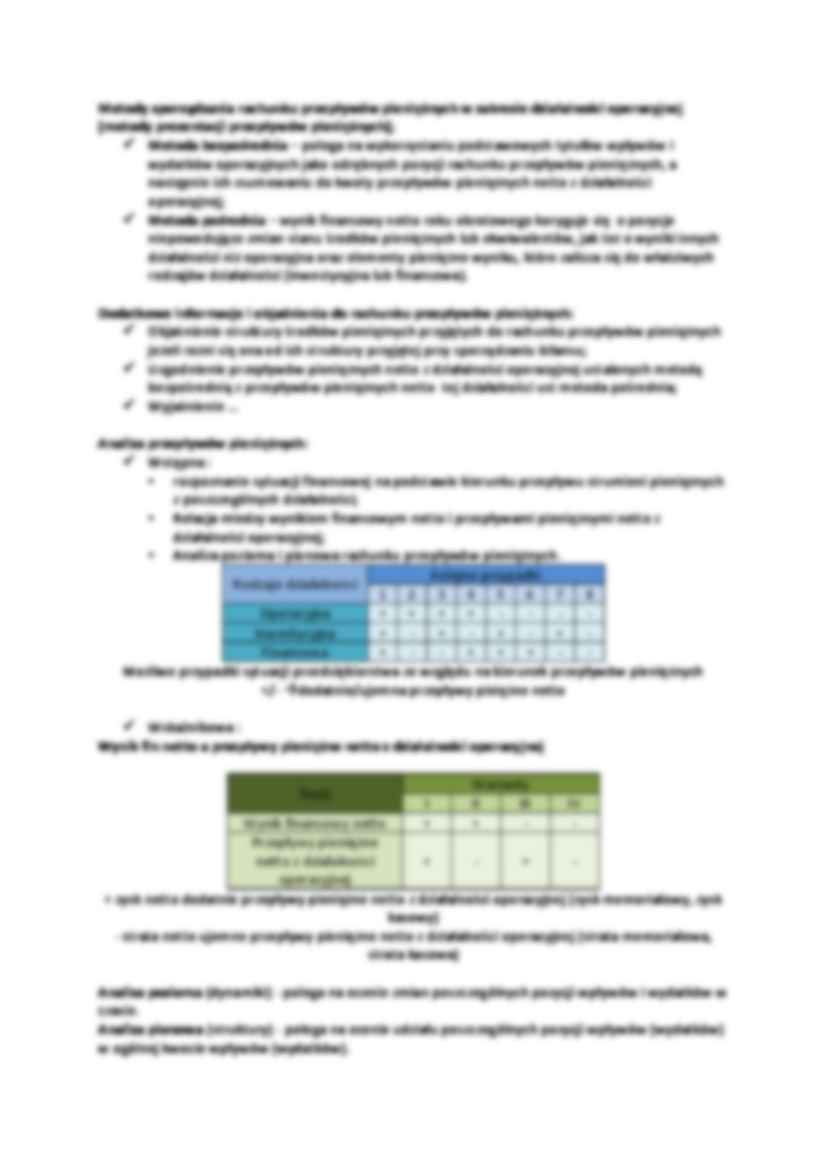 Rachunek przepływów pieniężnych i jego analiza - strona 2