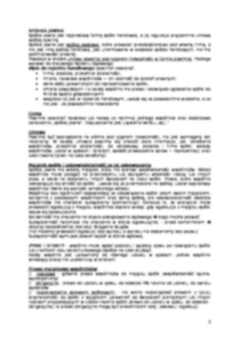 Spółki handlowe-opracowanie - strona 2