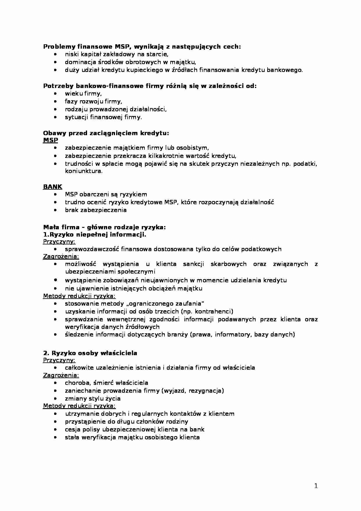 Źródła finansowania-przedsiębiorczość - strona 1