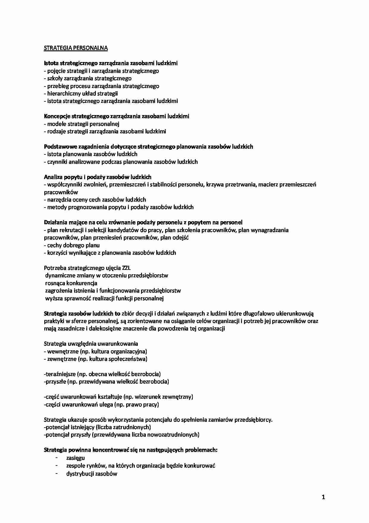 Strategia personalna - strona 1