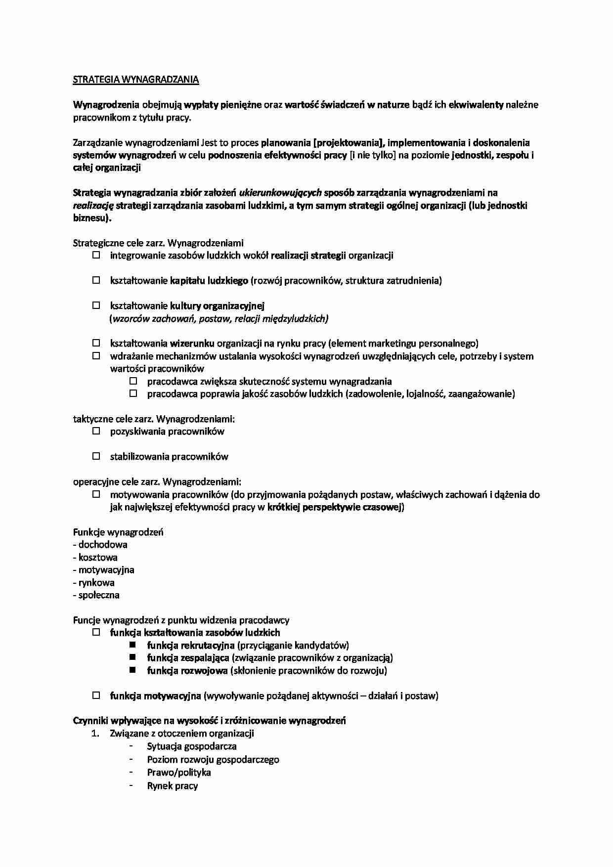 Strategia wynagradzania - strona 1