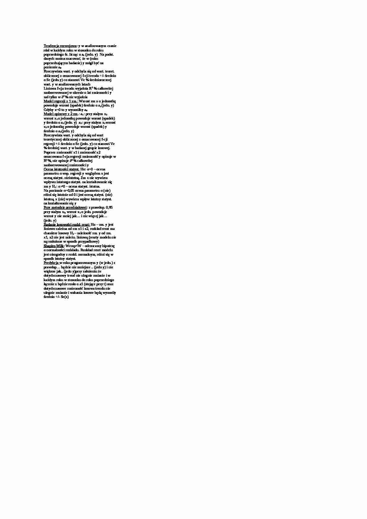 Ekonometria-interpretacje - strona 1
