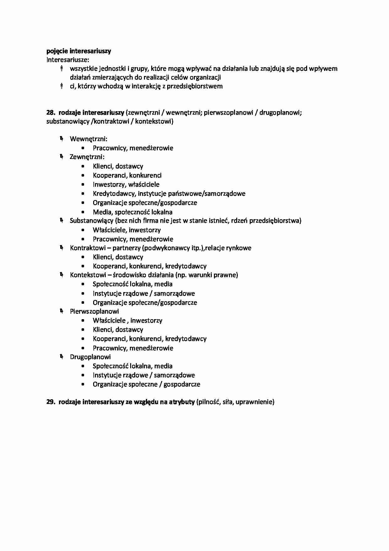 Pojęcie interesariuszy - strona 1