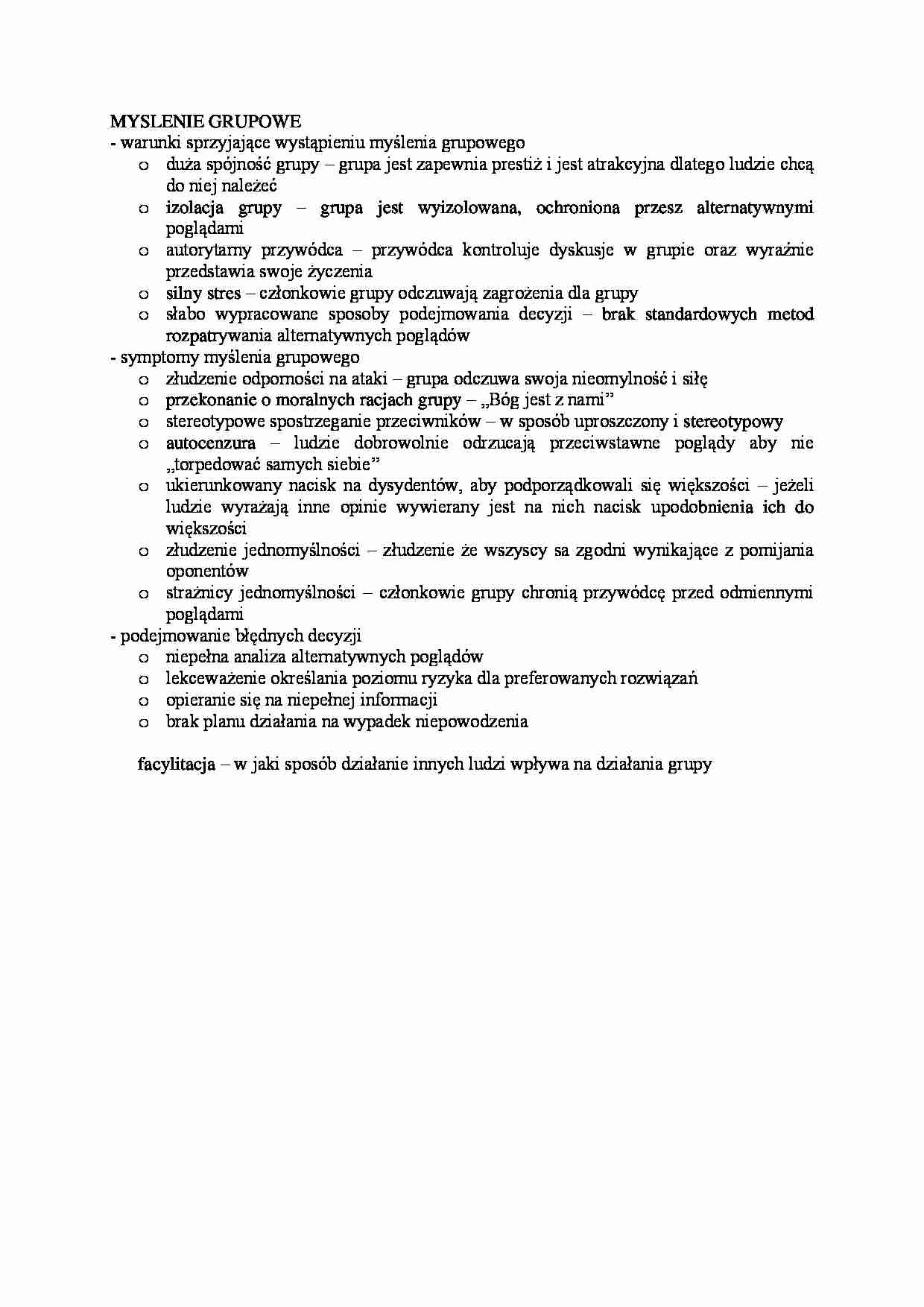 Myślenie grupowe - strona 1