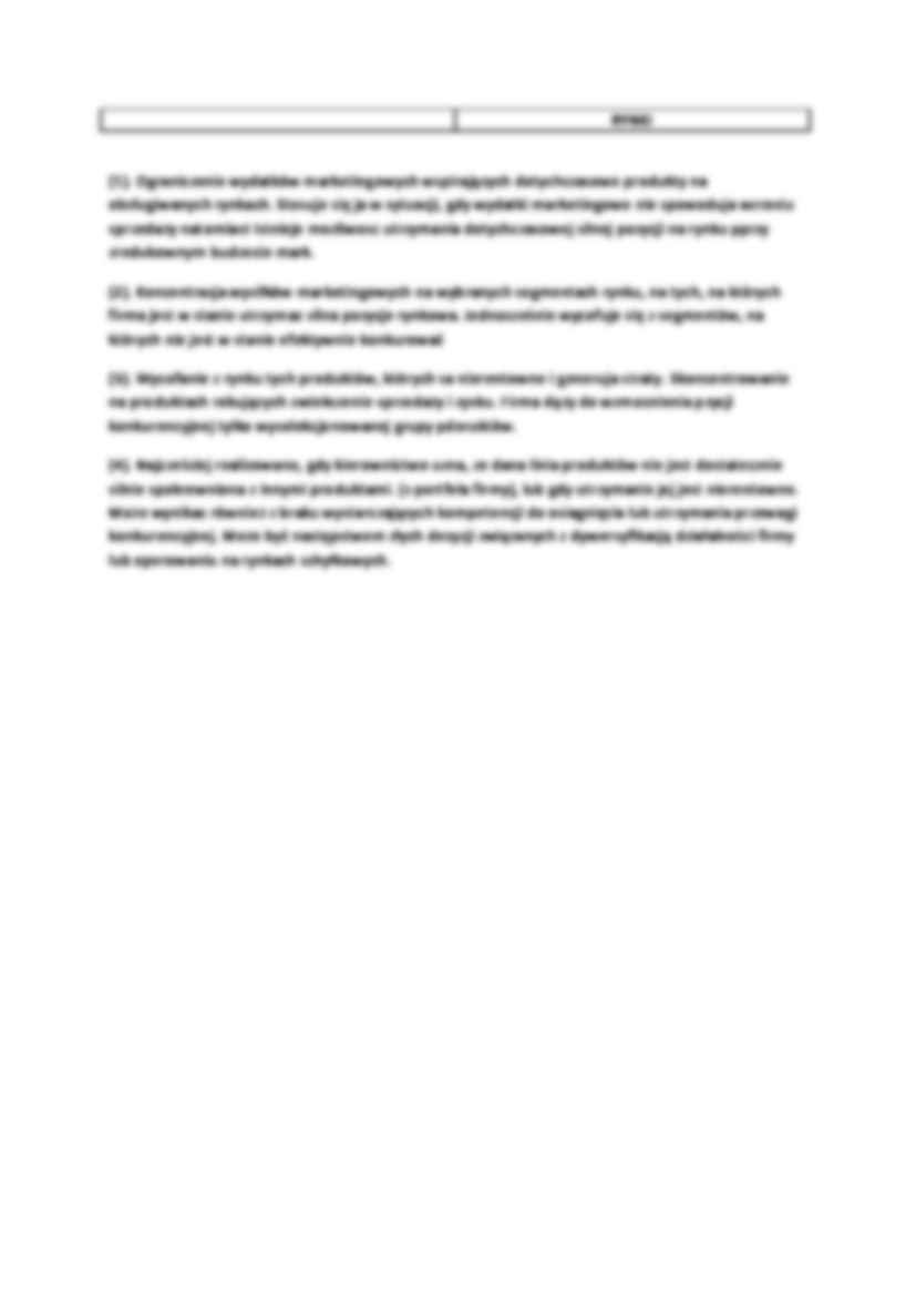 Strategie marketingowe według Snoffa - strona 2