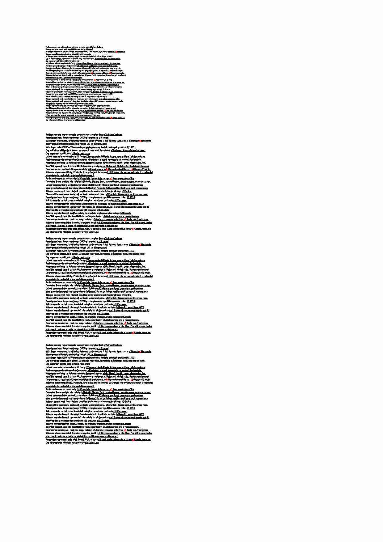 Nadzór korporacyjny testy-ściąga - strona 1