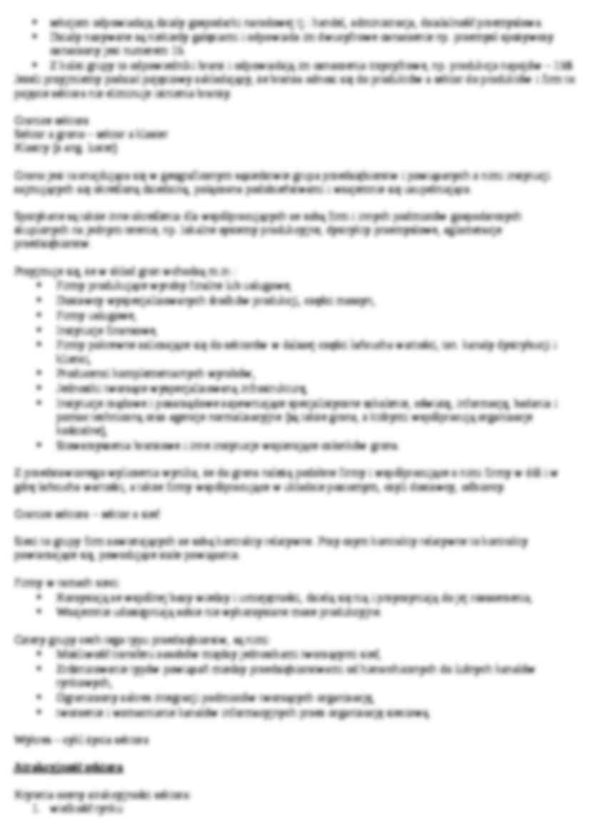 Zarządzanie strategiczne-sektor a branża - strona 2