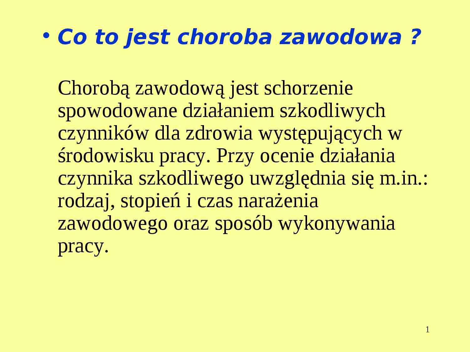 Skutki zagrożeń w czasie pracy - strona 1