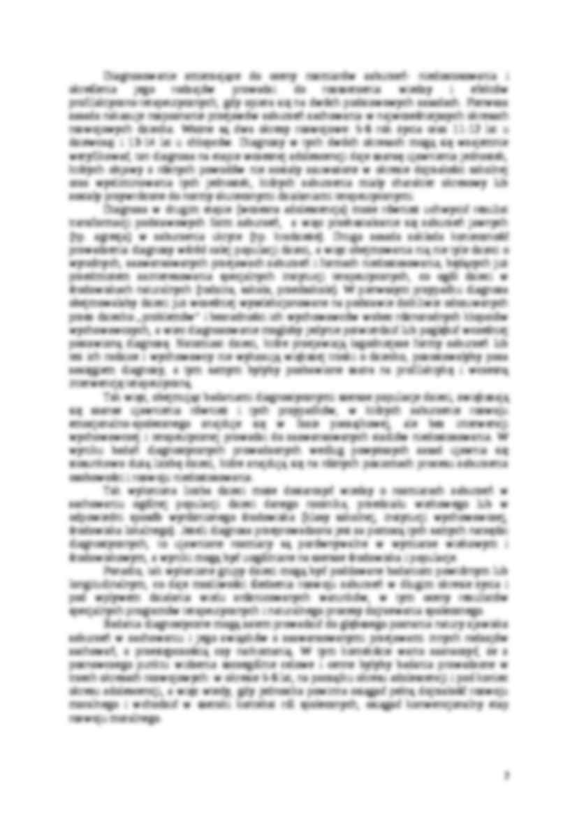 Problemy diagnozy i typologii zaburzeń w zachowaniu - strona 2