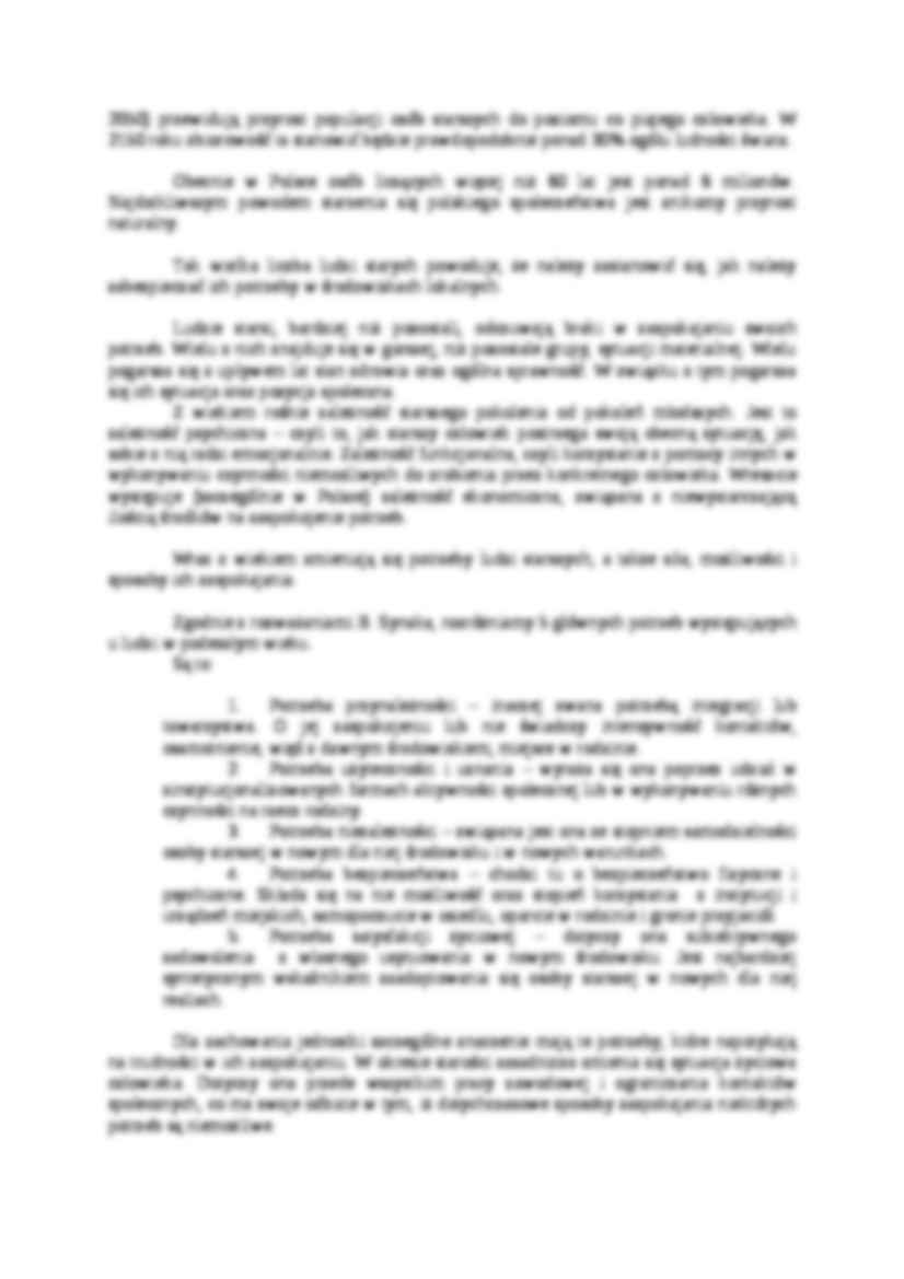 Zabezpieczenie potrzeb osób starszych - strona 2