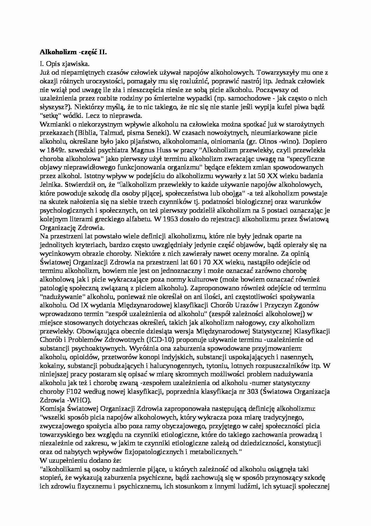Alkoholizm -część II - strona 1