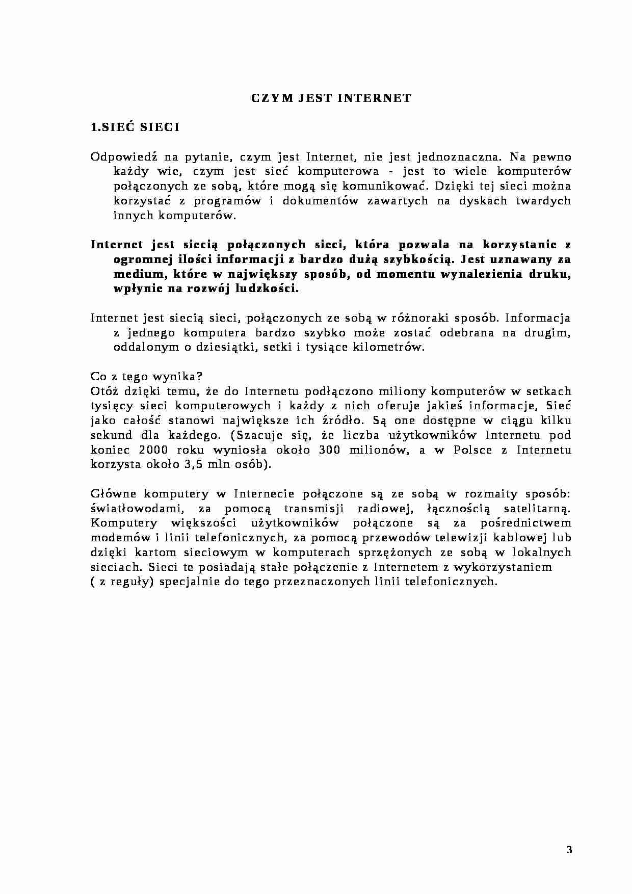 Internet-czym jest? - strona 1