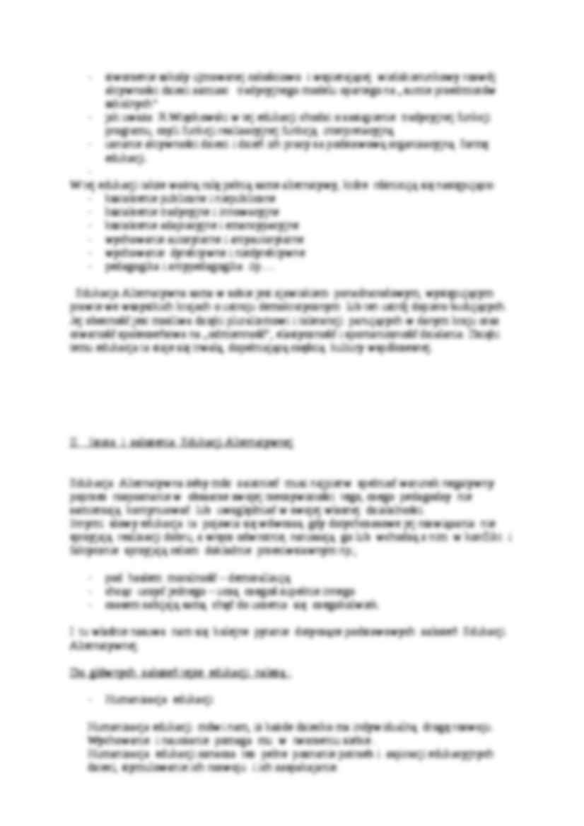 Edukacja alternatywna-założenia, koncepcje i zastosowanie w szkolnictwie - strona 2
