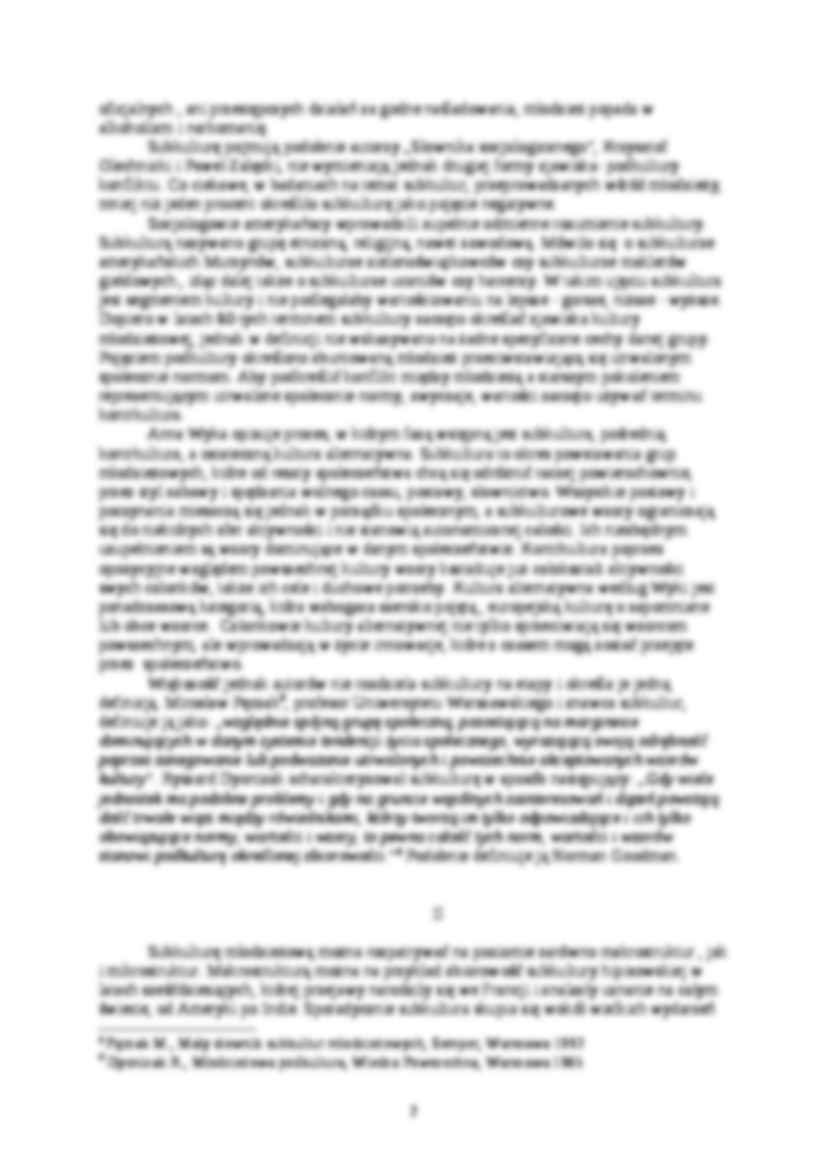 Funkcja i obraz subkultur młodzieżowych na tle współczesnego społeczeństwa - strona 2