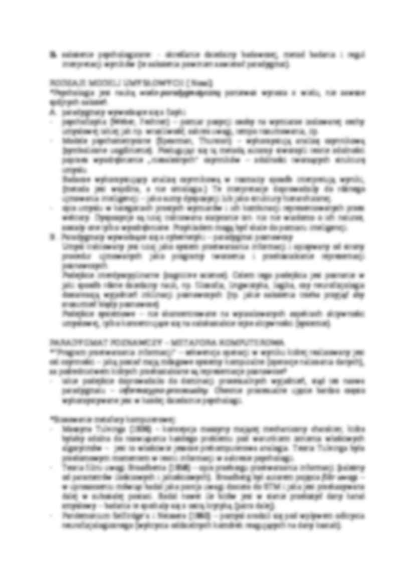 Model umysłu w psychologii - strona 2