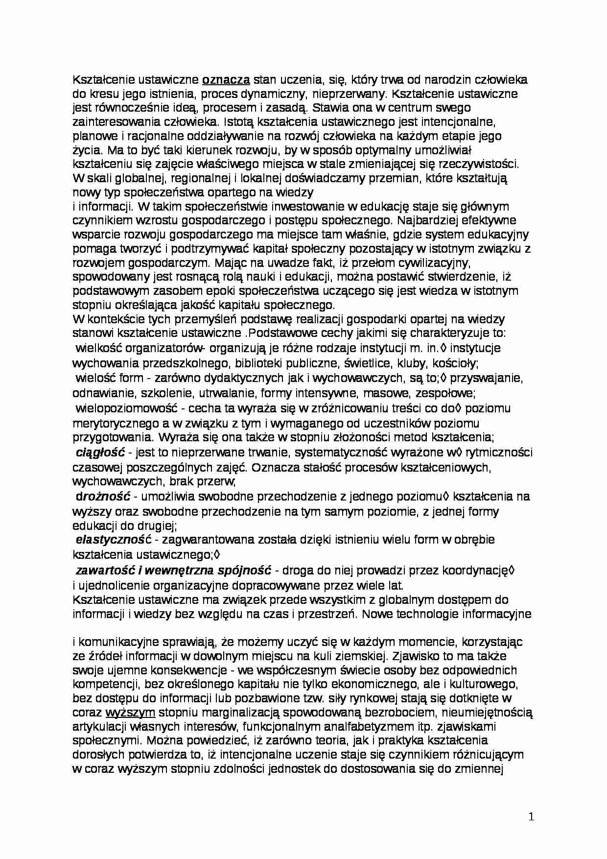 kształcenie ustawiczne - strona 1