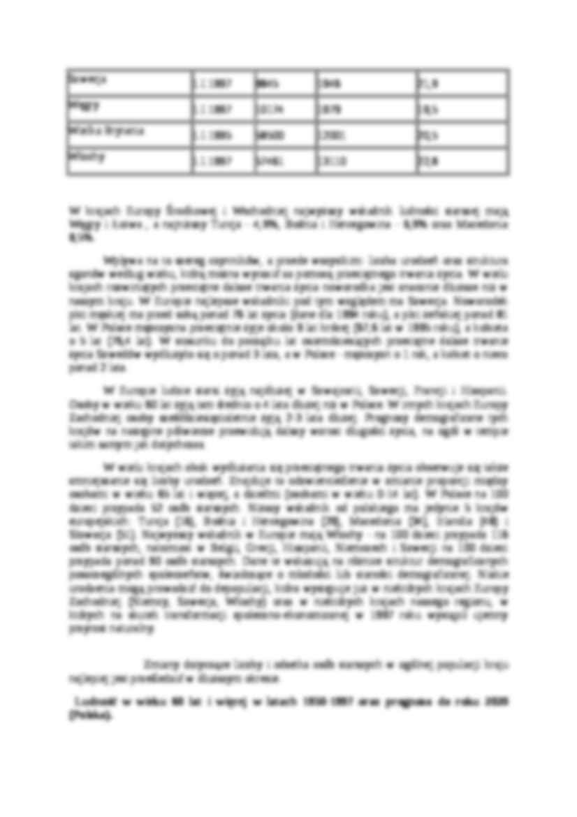 Proces starzenia się ludności - strona 3