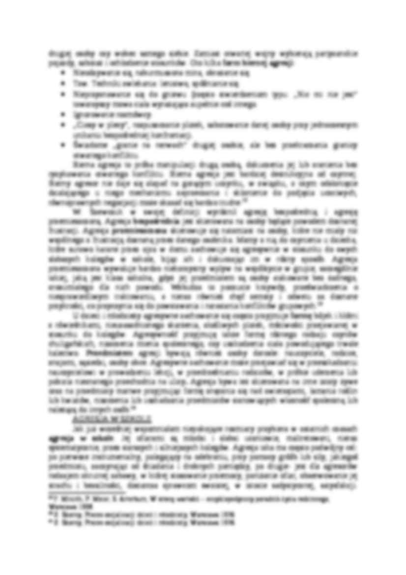 Przejawy i formy agresji w szkole oraz sposoby ich przezwyciężania - strona 3