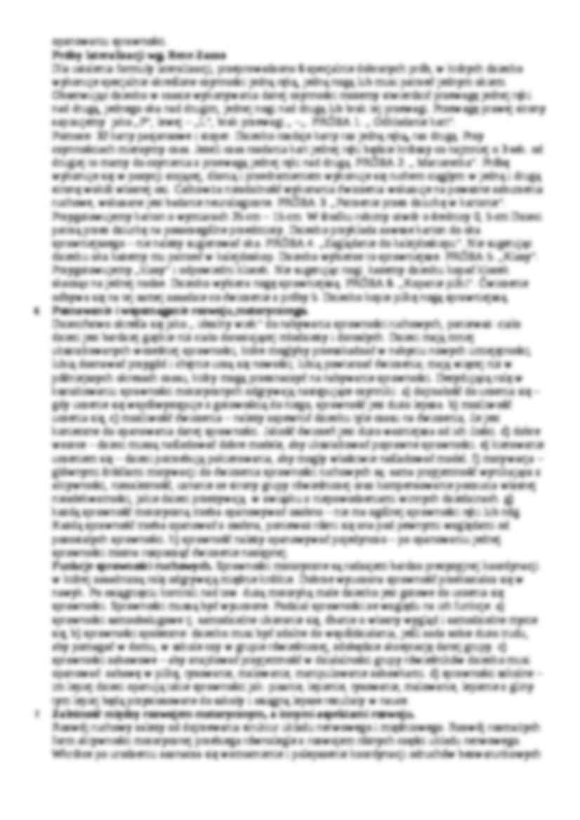 Rozwój motoryczny, ruch rozwijający - metoda Weroniki Sherborne - strona 3
