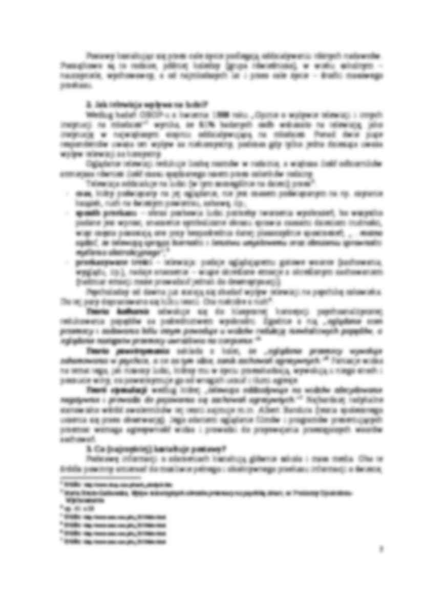 Wpływ telewizji na kształtowanie się postaw ludzi - strona 2
