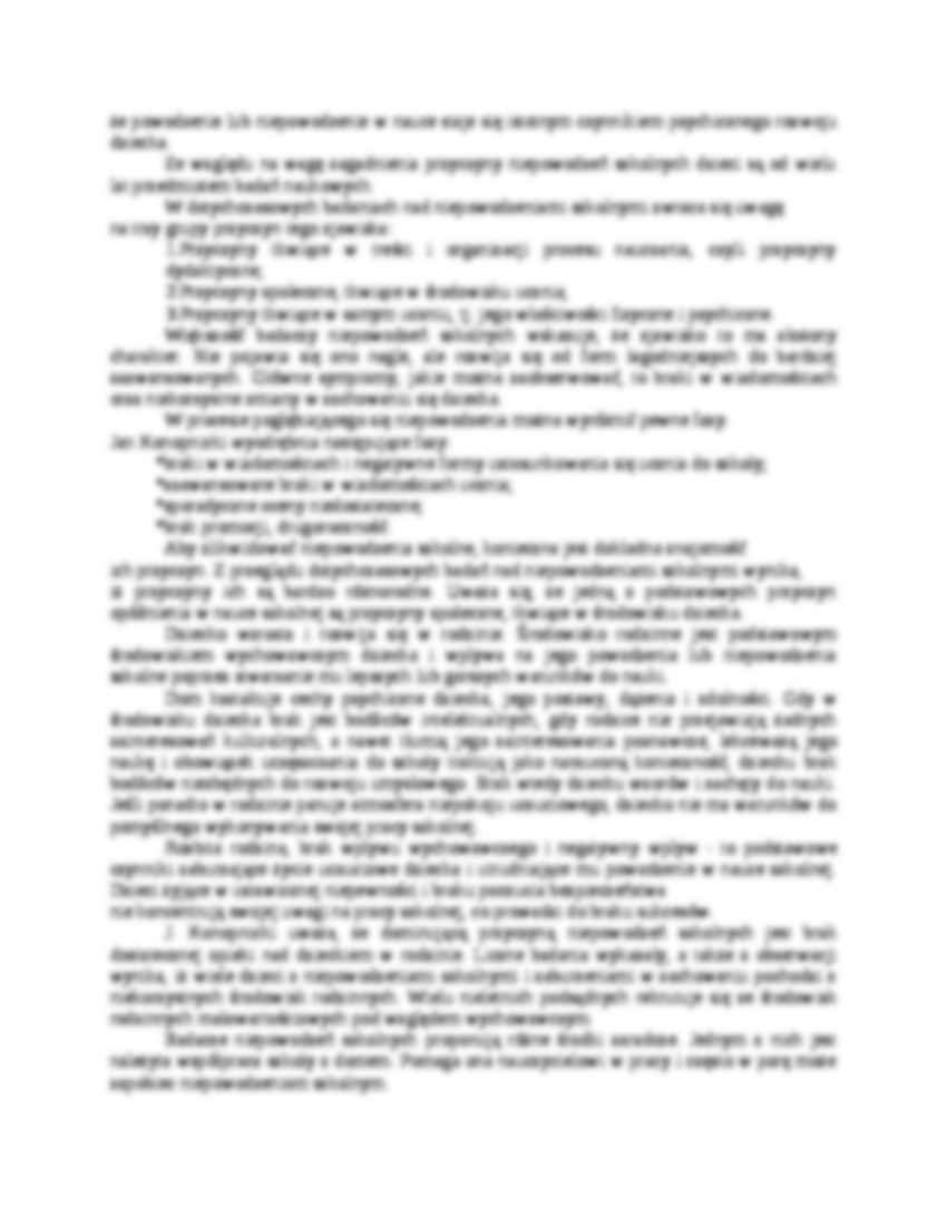 Wpływ zaburzeń rozwojowych na powodzenia szkolne - strona 2