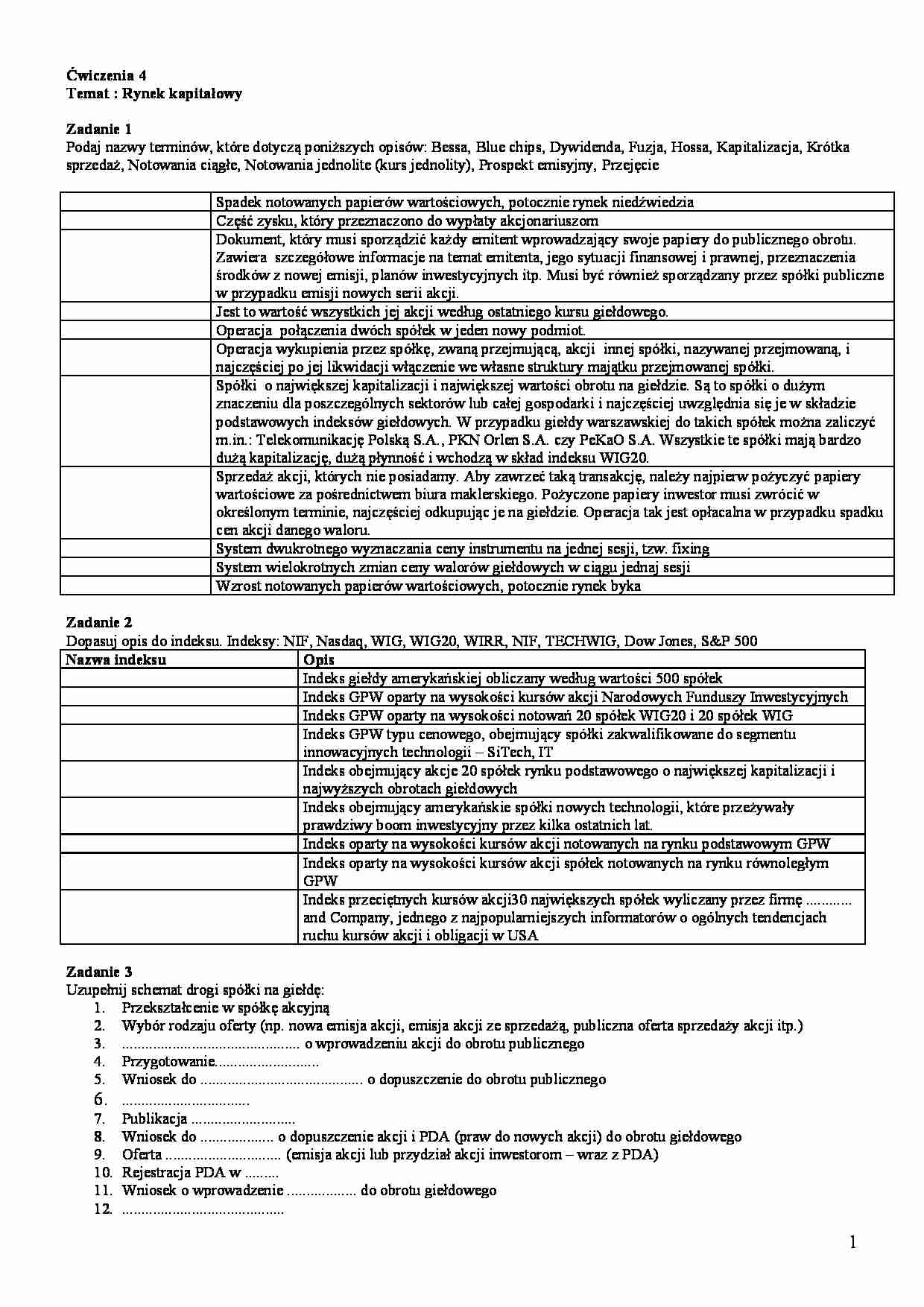 Ekonomia - Rynek kapitałowy - strona 1