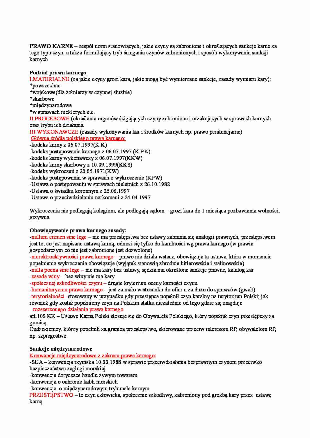 Prawo karne -  podstawy - strona 1