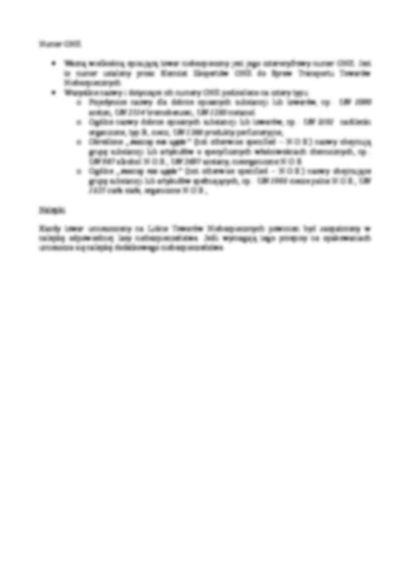 Ładunkoznastwo - Towary niebezpieczne - strona 2